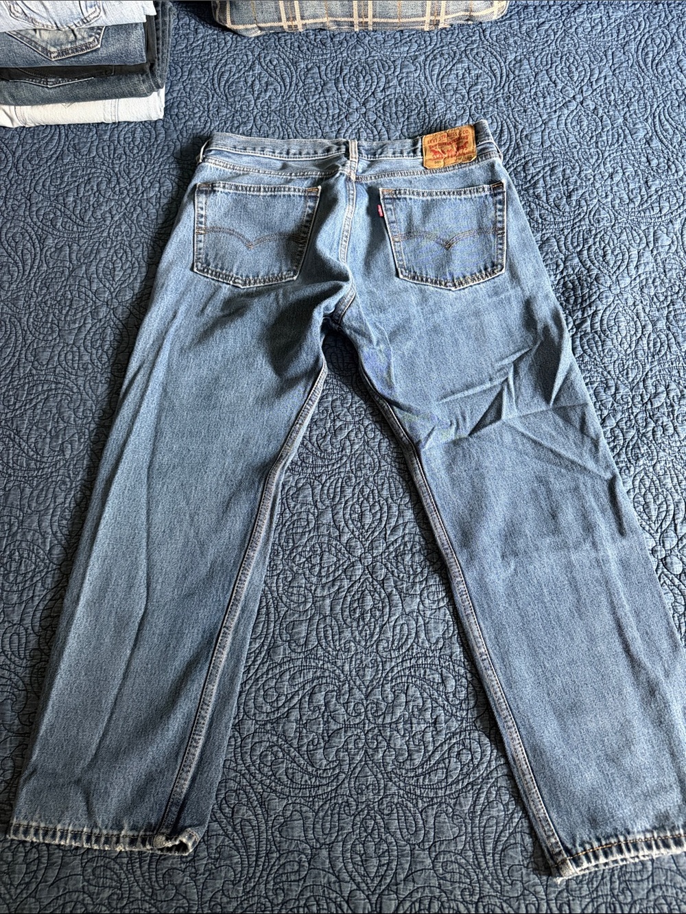Levi's 505 36x29 Men's Classic Straight Blue Jeans